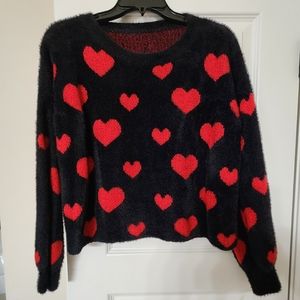 COPY - Super Soft Heart Sweater. NEVER WORN  Size Small